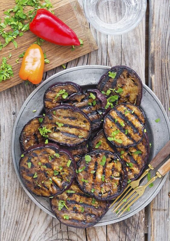 Aubergine+barbecue+recept