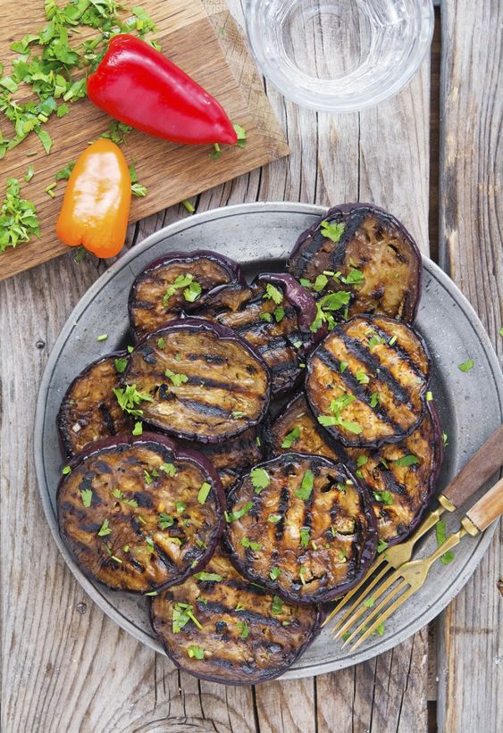 Aubergine+barbecue+recept