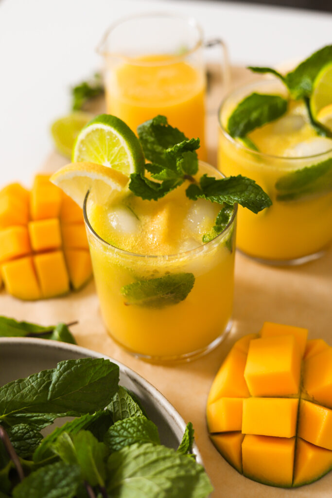 Fruitcocktail maken met mango