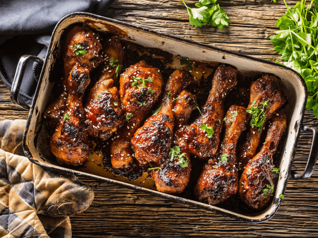 Maak In Een Handomdraai Deze Heerlijke Geroosterde BBQ Kippenbouten Uit 