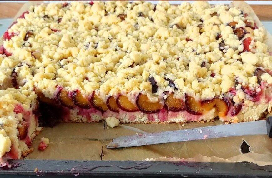 Pruimentaart zoals oma hem bakte maar dan extra knapperig en in een handomdraai op tafel