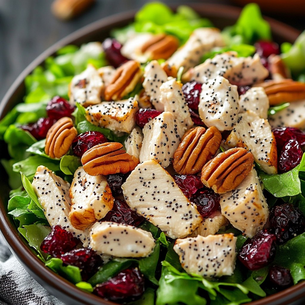 Zó maak je de lekkerste kipsalade ooit met gebraden kip zoete cranberry’s en knapperige pecannoten