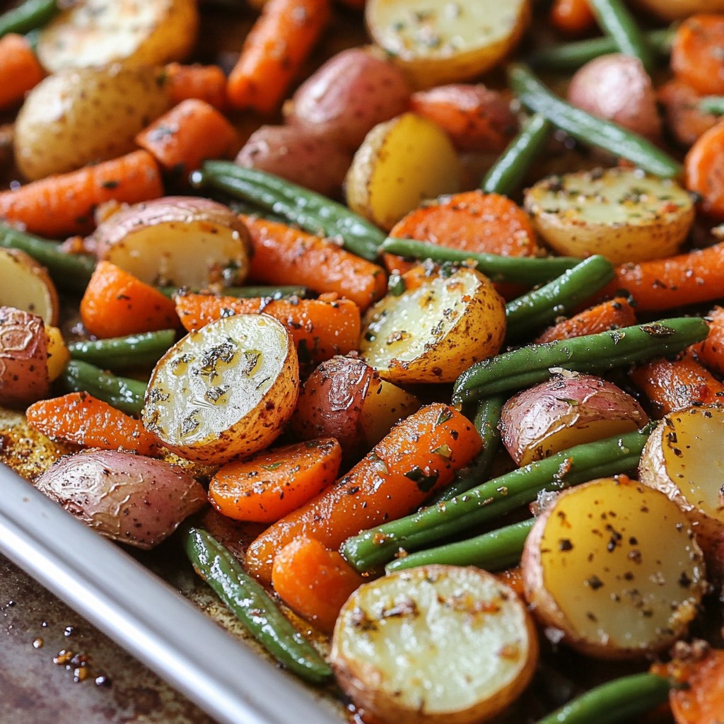 Knapperige knoflook kruiden groenten in slechts 30 minuten klaar