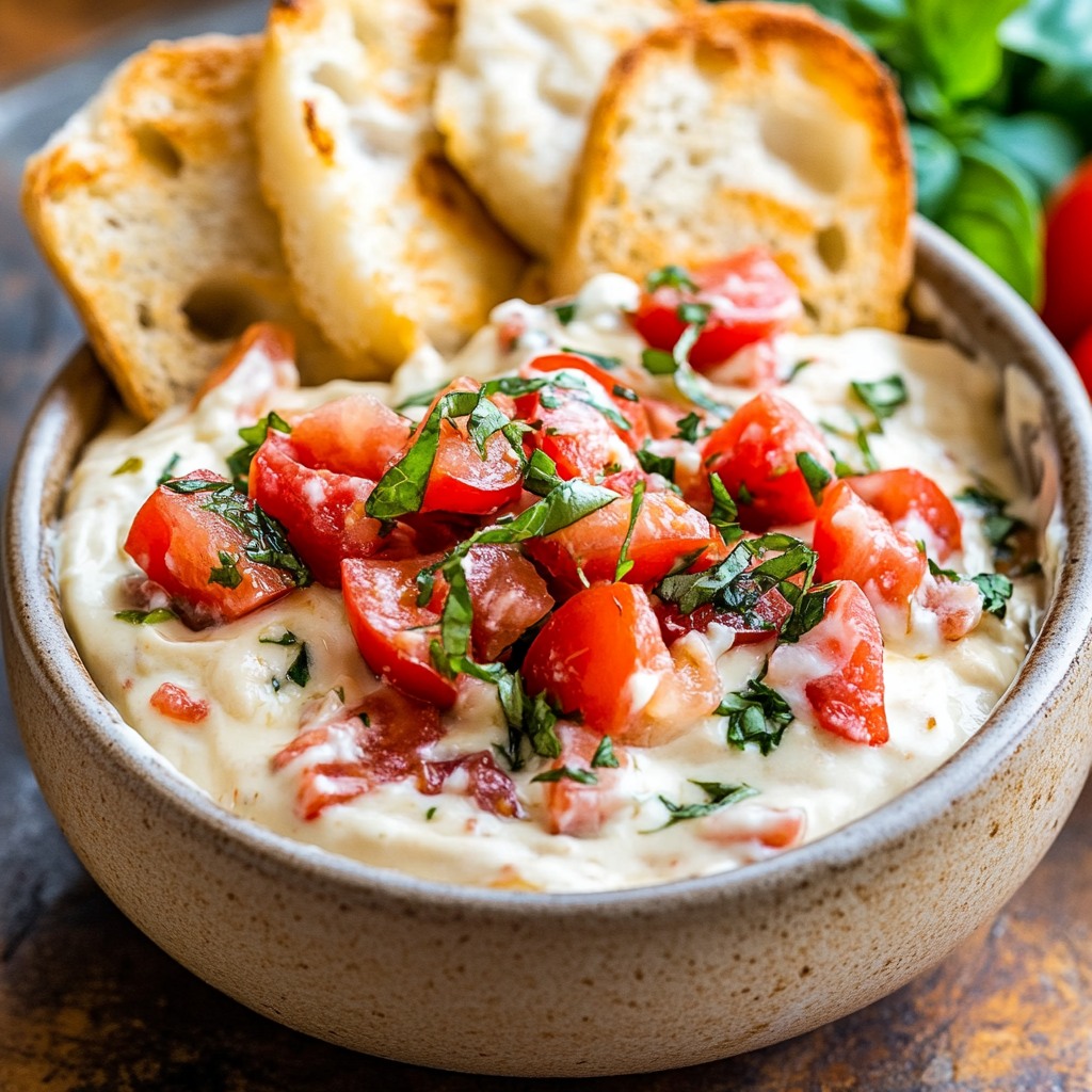 Ontdek de perfecte borreldip romige kaas verse tomaten basilicum en knoflook in één dip