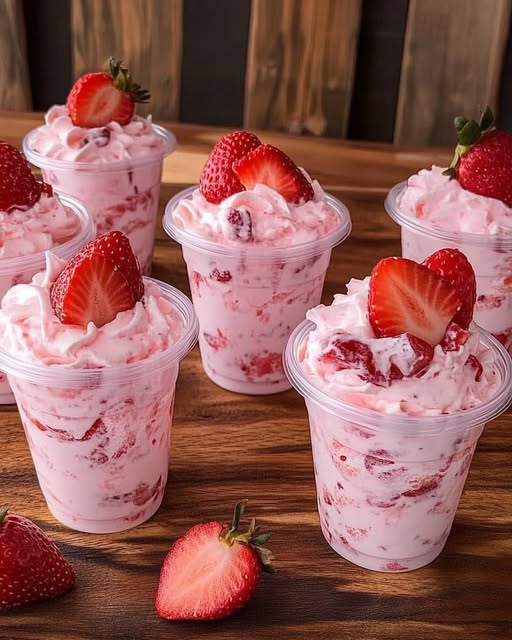 Zo maak je in 5 minuten een romige aardbeien yoghurt traktatie