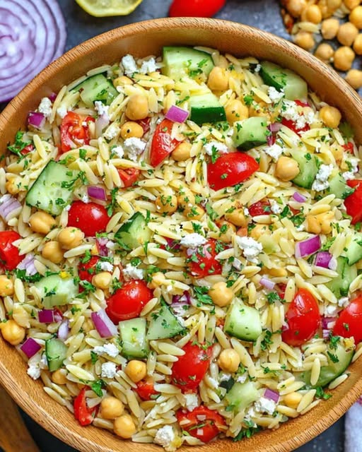 Deze verfrissende Griekse salade met feta is perfect voor warme zomerdagen