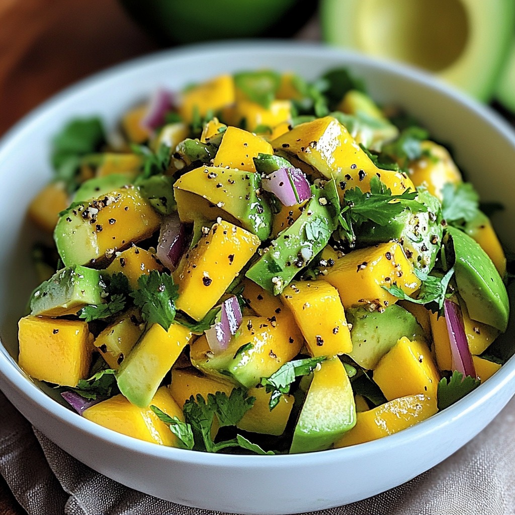 Zomers genieten avocado mango en een pittig pepertje in één frisse salade