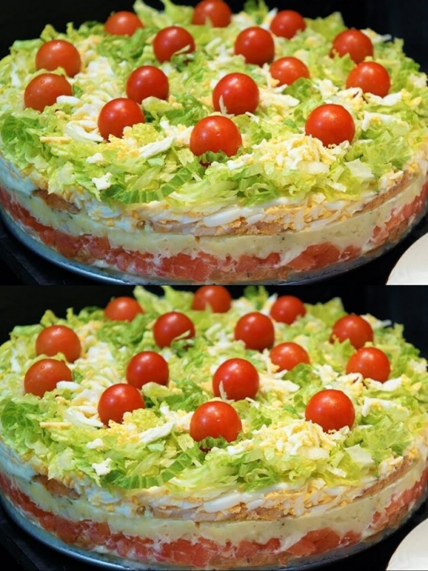 Geen oven nodig deze koude saladetaart met groenten en kaas is jouw nieuwe favoriet klaar in 30 min