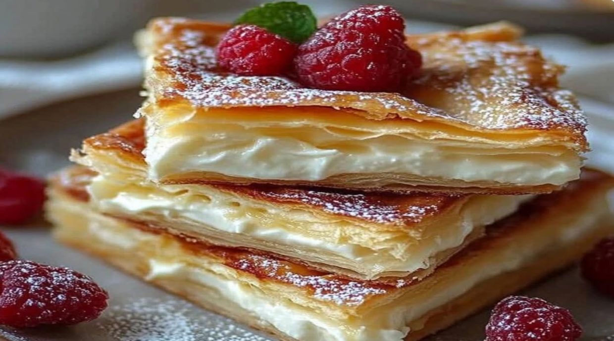 Het perfecte dessert voor een speciale avond zelfgemaakte mille-feuille met vanillecrème