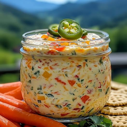 kleurrijke jalapeño-roomkaasdip: dit is de borrelsnack die iedereen wil proeven