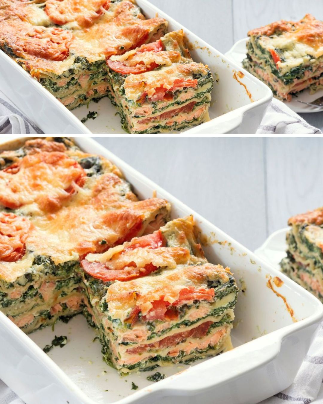 Supersnel & superlekker zalm spinazie lasagne perfect voor drukke avonden