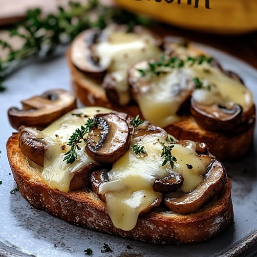 Verras je vrienden met deze makkelijke champignon bruschetta klaar in 15 minuten