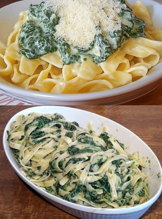 Romige spinazie roomkaassaus binnen 15 minuten op tafel
