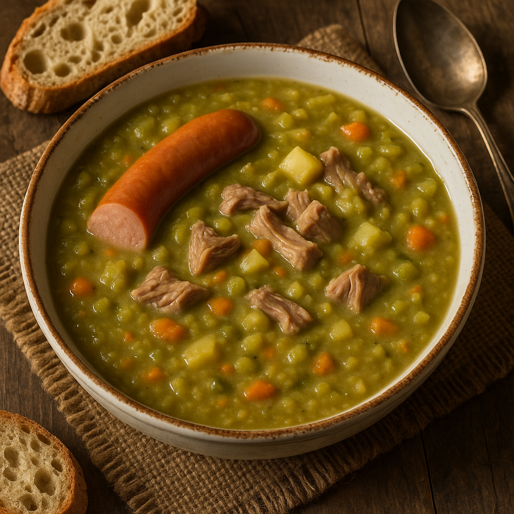 Ontdek het geheime familierecept ouderwetse erwtensoep