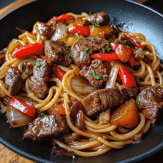 Romige Aziatische ossenhaas pasta vol smaak