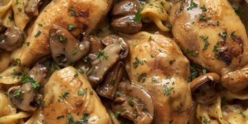 Romige kip marsala pasta voor twee, Italiaans comfortfood in 35 minuten