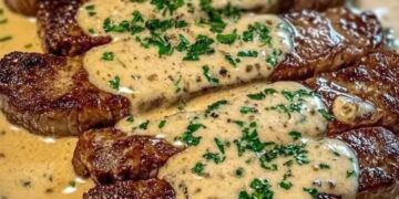 Maak de perfecte steak met romige Dijon-knoflooksaus in 30 minuten