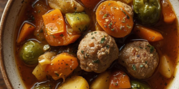 Waarom deze gezonde spruitjesstoofpot met gehaktballen perfect is voor een gezellige familiedag