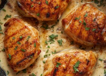 Het ultieme doordeweekse diner: gegrilde kip met romige knoflooksaus in een handomdraai