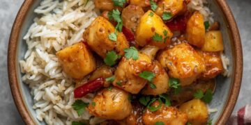 Klaar in 35 minuten: zoete & hartige ananas kip met rijst voor drukke avonden