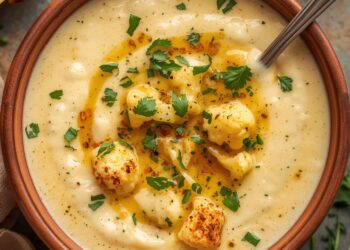 Binnen 45 minuten klaar: deze geroosterde bloemkoolsoep is perfect voor drukke dagen