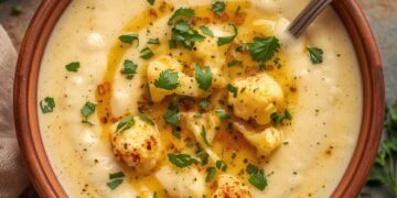 Binnen 45 minuten klaar: deze geroosterde bloemkoolsoep is perfect voor drukke dagen