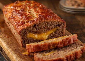 Zelf gehaktbrood uit de oven maken met smeuïge kaasvulling