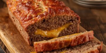 Zelf gehaktbrood uit de oven maken met smeuïge kaasvulling