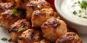 Makkelijk, sappig en vol smaak: zelf kip souvlaki maken met tzatziki