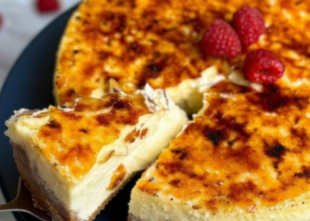 Zo maak je thuis de ultieme Crème Brûlée Cheesecake