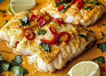 Romige kokos-curry kabeljauw uit de oven: snel, gezond en boordevol smaak