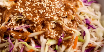 Deze Aziatische koolsla met sesamdressing wil je elke dag eten