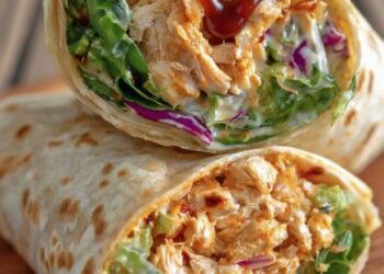 Binnen 30 minuten op tafel: Pittige buffalo kip wraps voor twee!