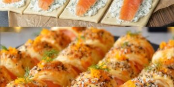 Zo maak je de lekkerste bladerdeeghapjes met zalm en romige vulling