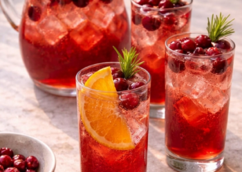 Zo maak je in 10 minuten de ultieme zomerse cranberry spritz die iedereen drinkt