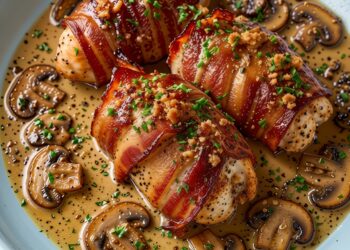 Deze kip is zó lekker: gevuld met kaas, omwikkeld met beefbacon en binnen 30 minuten klaar